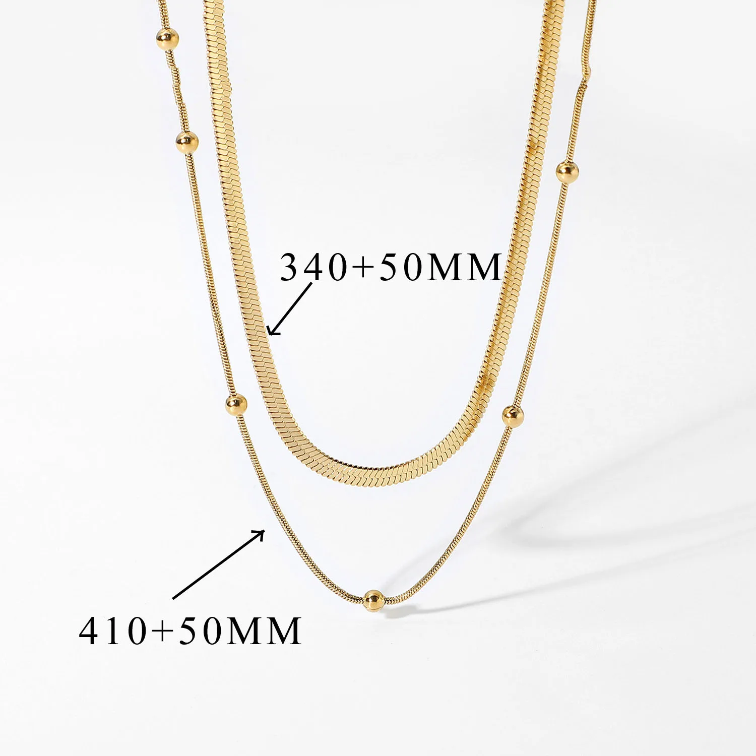 18K Gold Plated Snake Chain Necklace 6