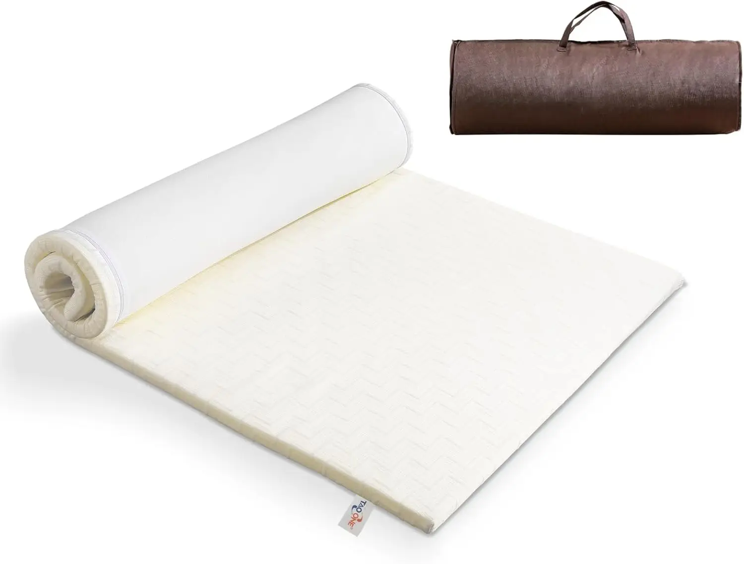 

Portable Roll-Up Foam Camping Mattr - Twin Size Cot Ped With Carry Bag, Comfortable Lightweight Sleeping Pad For Travel, Tent,