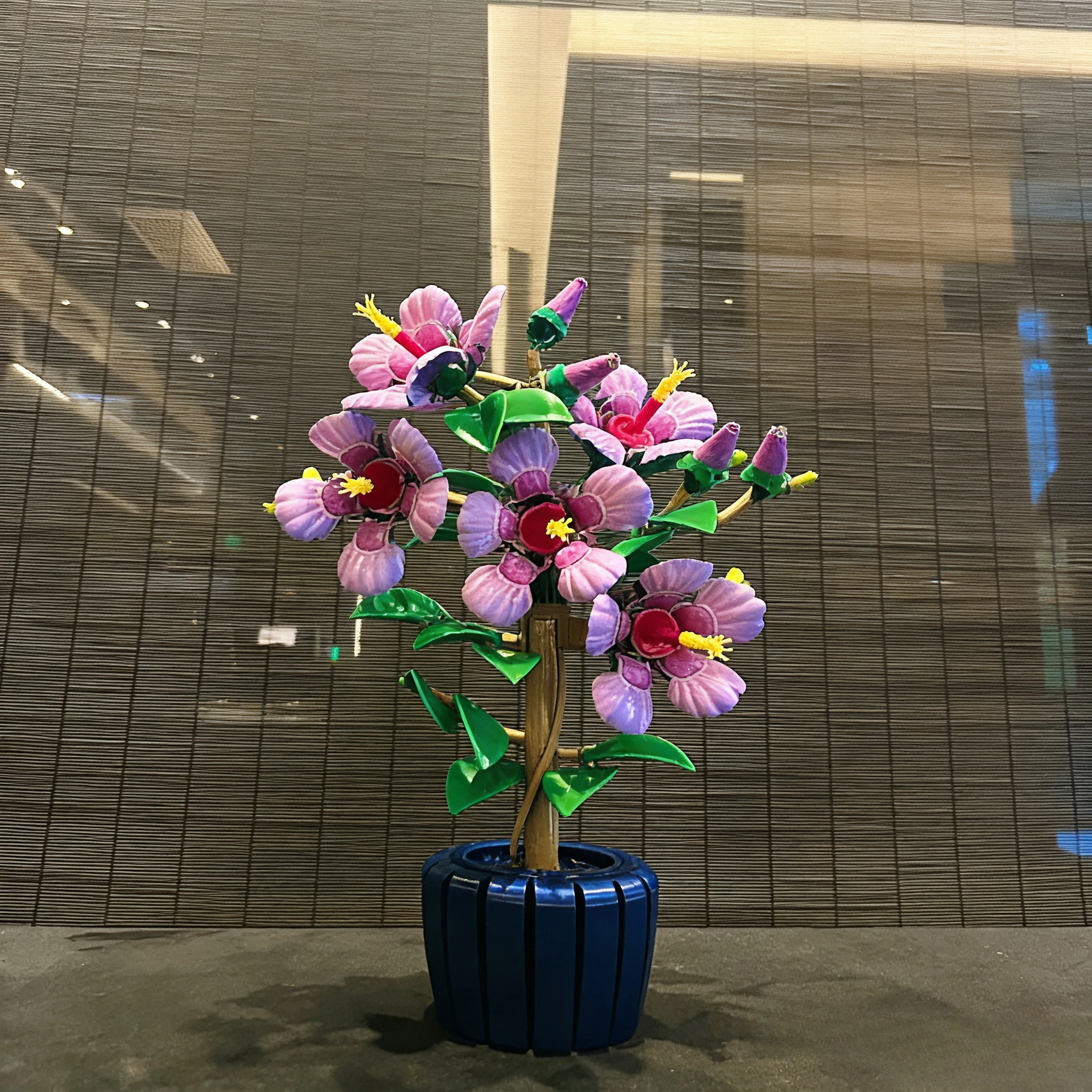 COLEÇÃO BOTANICAI Conjuntos de blocos de construção de flores de hibisco 10372 compatíveis com Legoed adequado para presentes de Natal, 660 unidades.