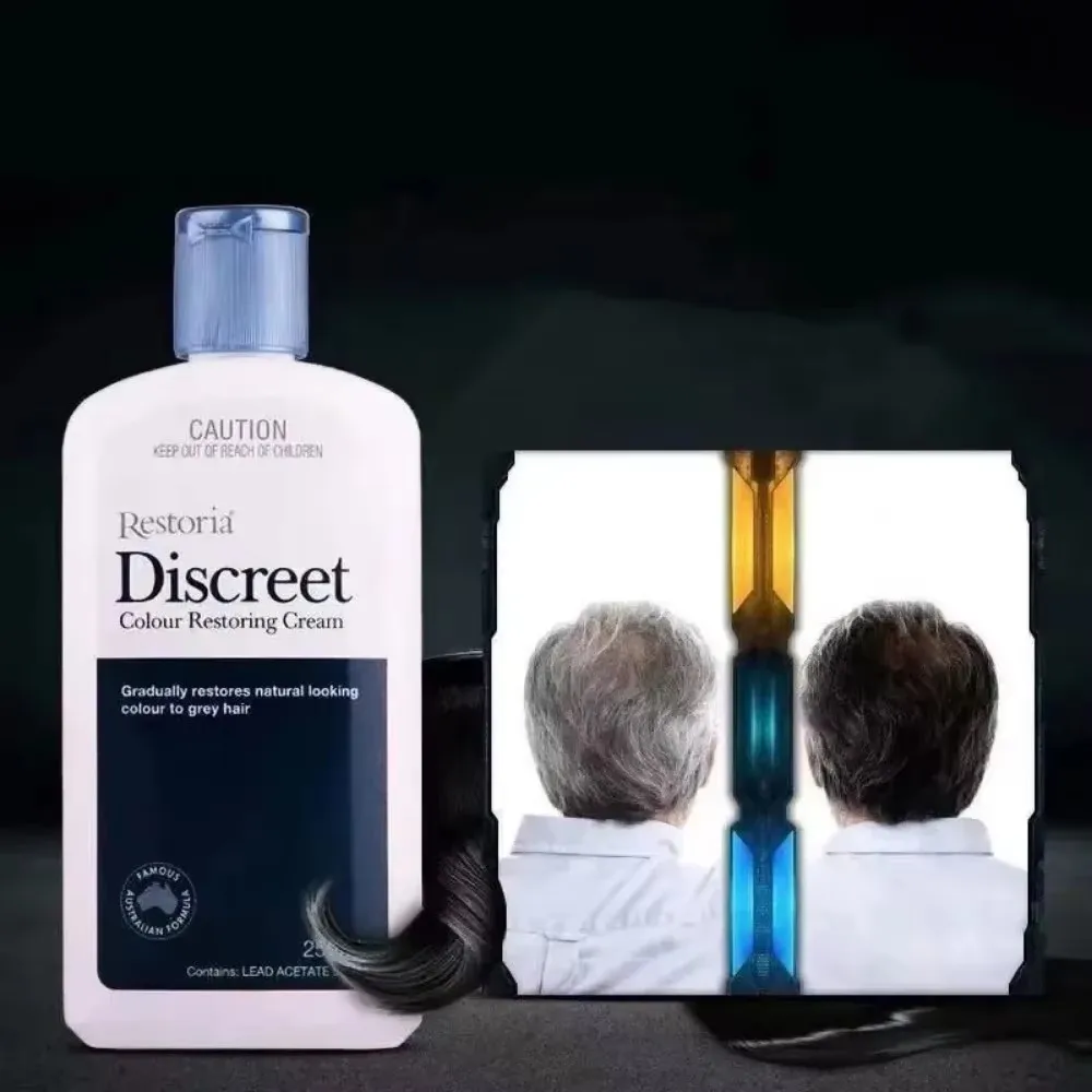 

250ml Original Restoria Discreet Colour Restoring Cream Lotion Hair Care Reduce Grey Hair for Men and Women Hair Treatments