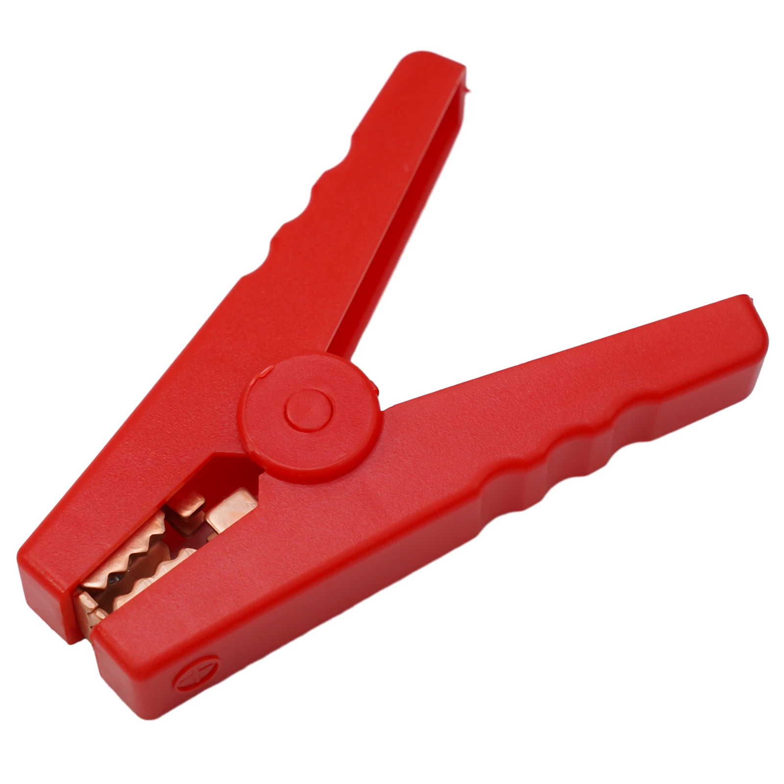 2pcs 100A Crocodile Connectors with Rugged Clamp Structure and Insulated Plastic Enclosure for General Purpose Testing