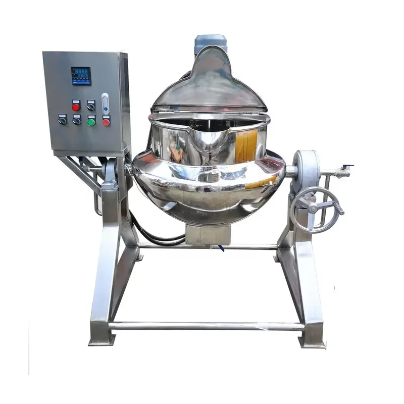 for Stainless Steel Electric Steam Heating Tilt Jacket Kettle Cooking Pot Cookware