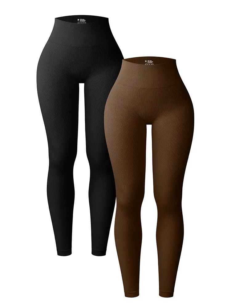 Seamless Sports Fitness Legging Autumn and Winter Women\'s Solid Color Thread Elastic Sports Fitness Pants High Waist Lifting Hip