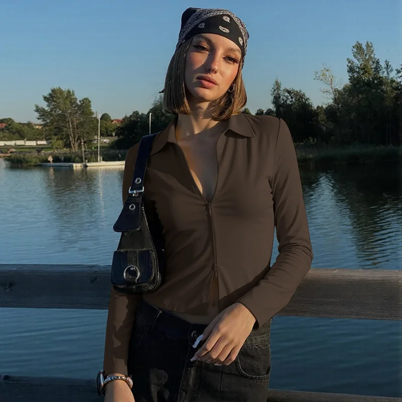 Best-selling Women's Clothing Lady Cloth Autumn. New Fashion Cardigan. With Double Zipper Slim-fit T-shirt Top Bandage Maxi