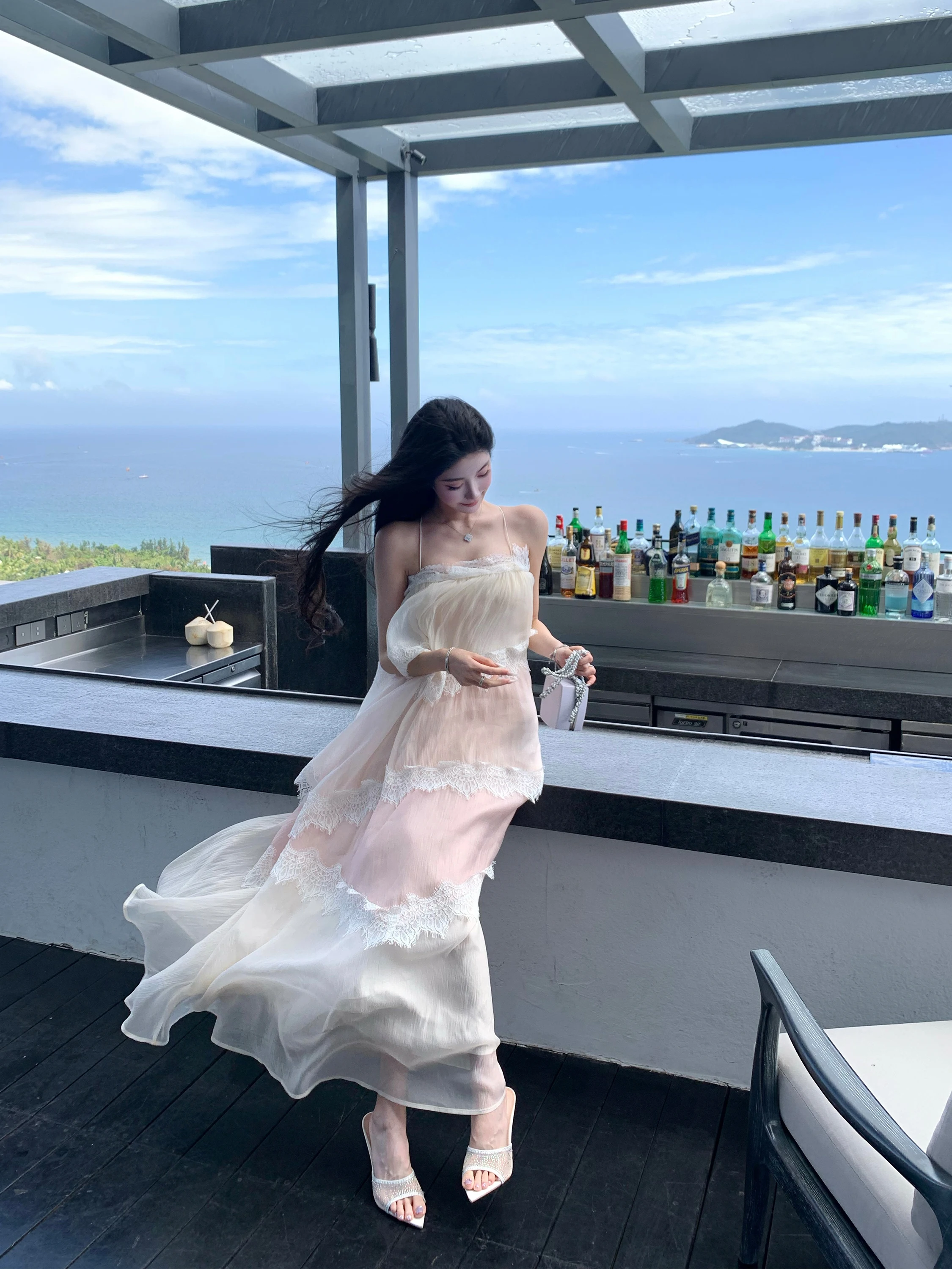 

Женская летняя пляжная юбка-макси Barb Chill Adient Ter Dr, многослойная, длинная, мягкая, удобная, из нейлона