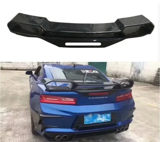 New！ Real Carbon Fiber / FRP Car Rear Wing Trunk Lip Spoiler For Chevy Chevrolet Camaro 2014 2015 2016 2017 2018 2019 2020 2021