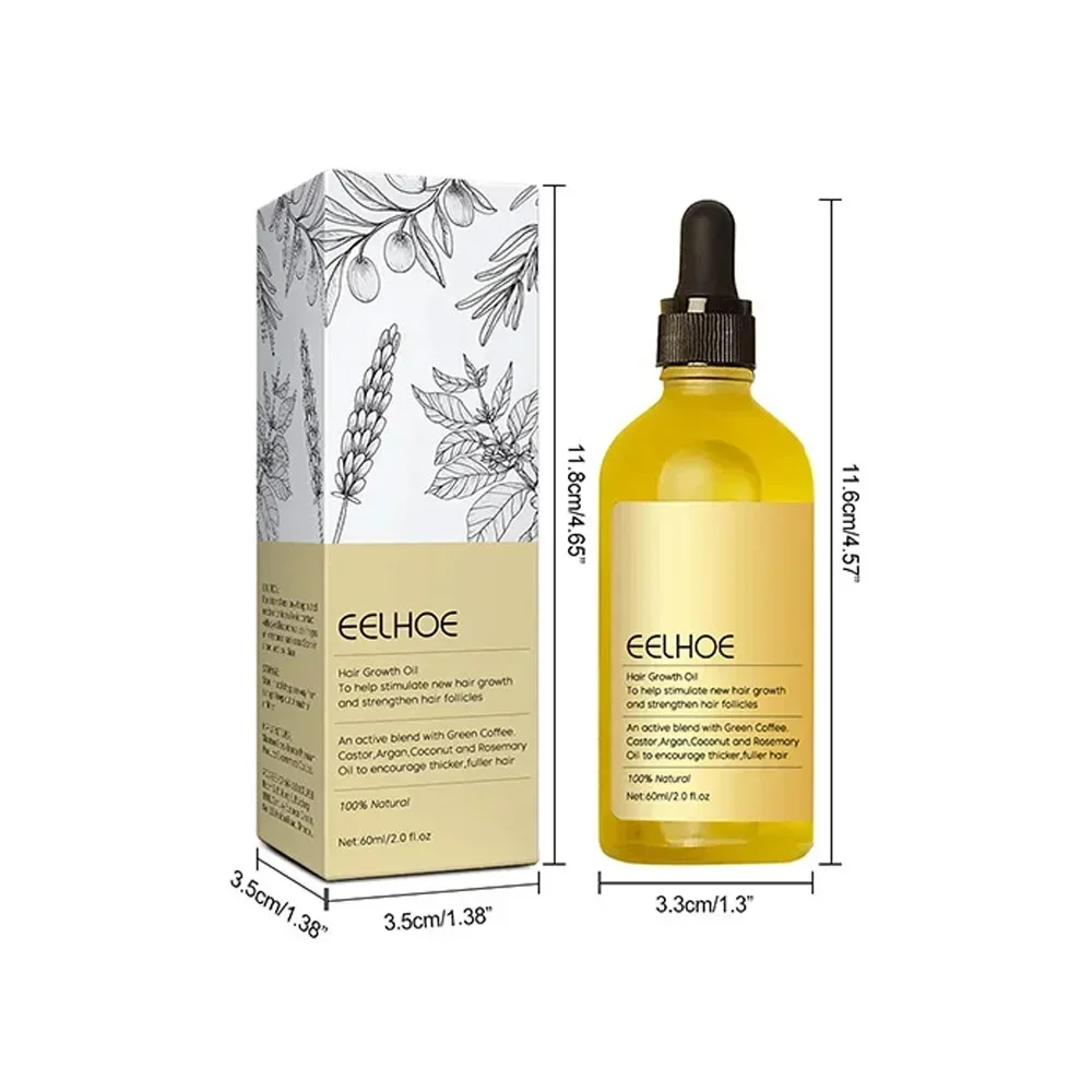 Óleo essencial de alecrim denso para cabelo, 60ml, lavanda vegânica, reparação de danos nos cabelos, prevenção da perda de cabelo, cabelos lisos, nutre o óleo de cuidados com os cabelos