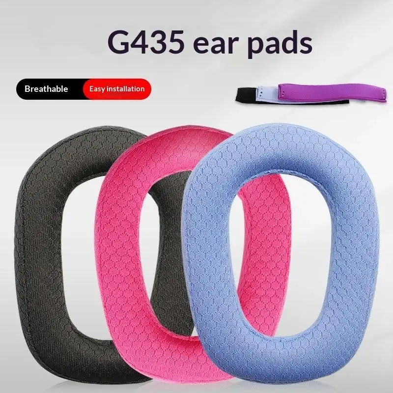 Precise Fit Replacement Earpads for G435 Headphones Memory Foam Ear Cushions Soft Leather Earmuffs for Gamers