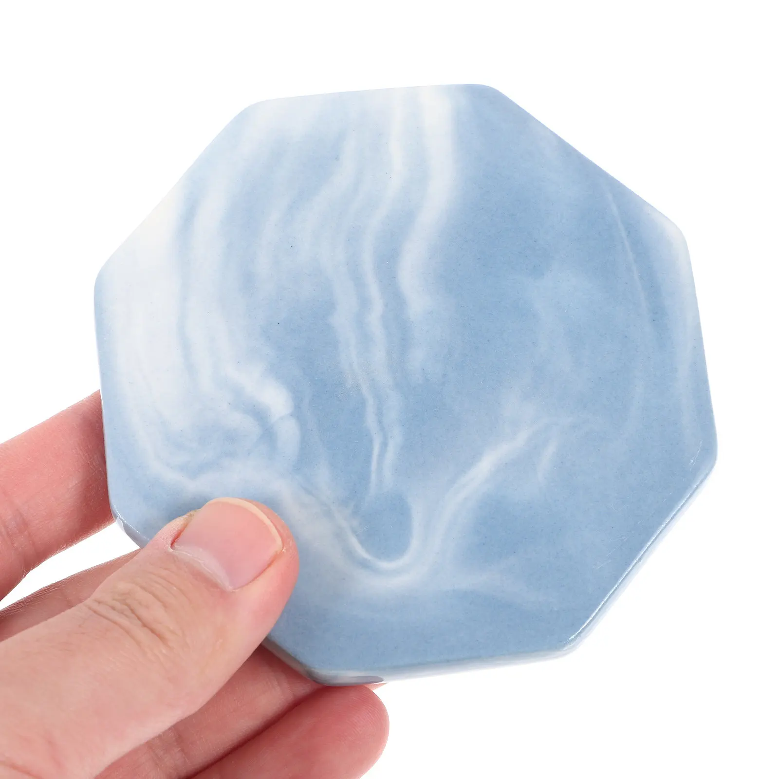 Octagonal Ceramic Wax Seal Pad Heat Resistant Non Stick Demoulding Mat for Letters Documents Sealing Home Office Decoration Gift