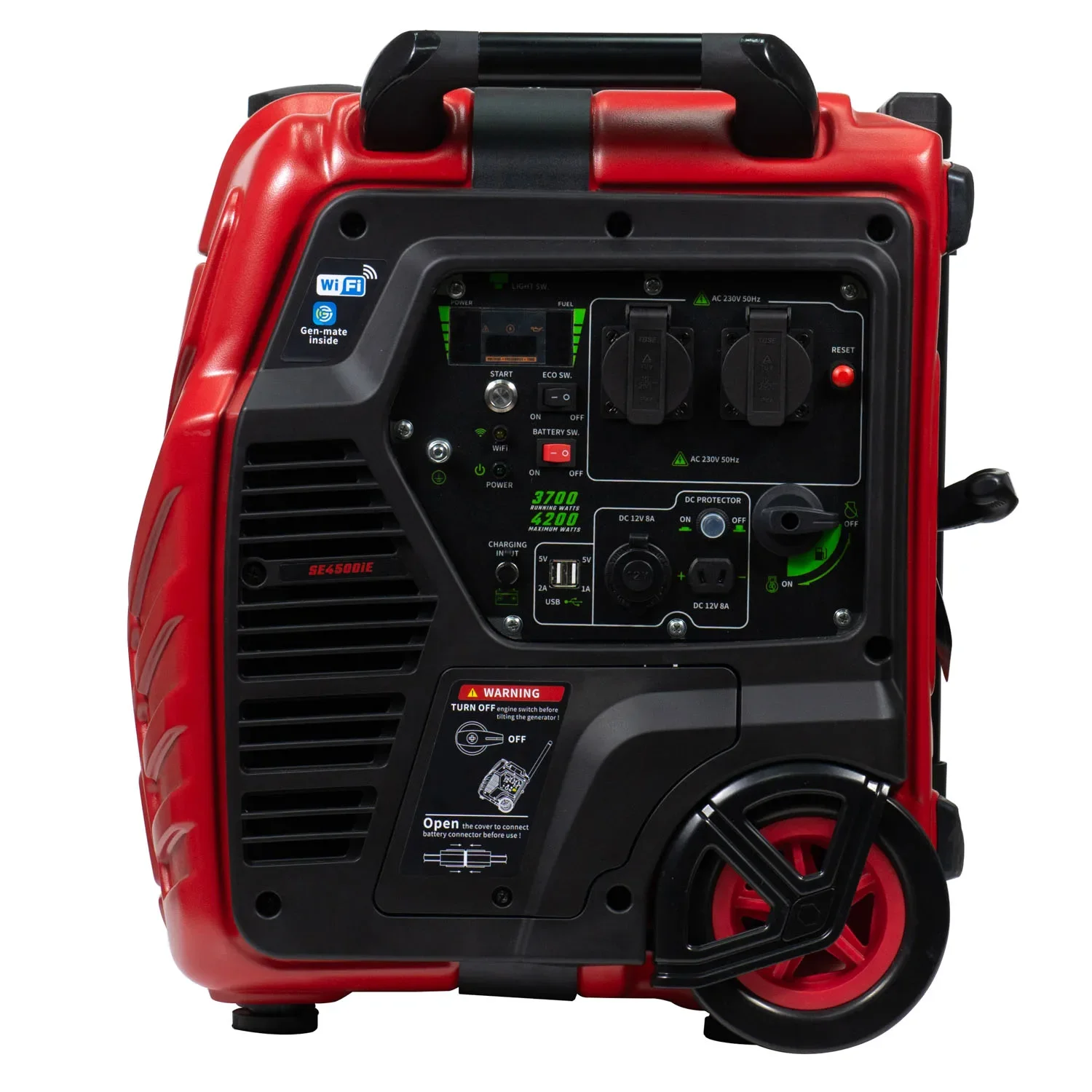 4-Stroke Single Cylinder 120V /220V 3kw 4kw Digital Portable Inverter Slient Generator