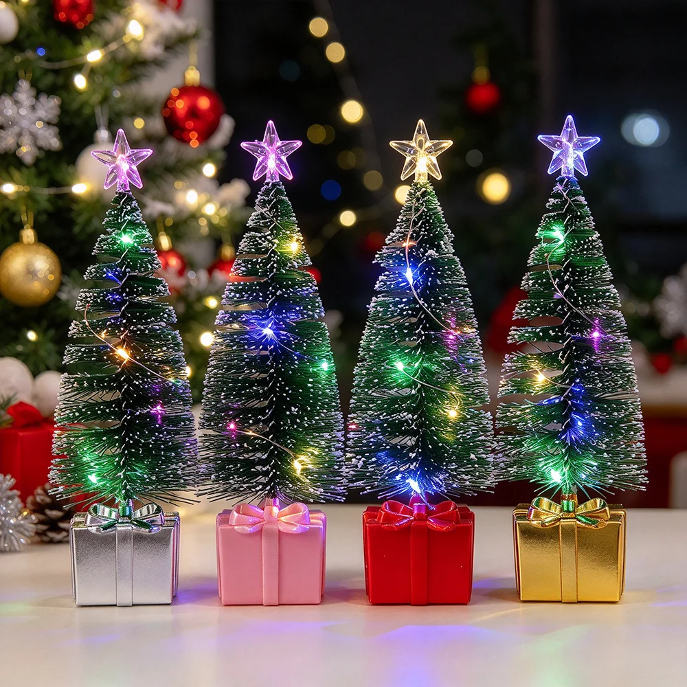 conjunto-de-4-mini-arvores-de-natal-led-com-base-em-caixa-de-presente-arvores-artificiais-com-efeito-de-neve-e-luzes-com-estrela-no-topo-para-decoracao-de-mesa-em-festas