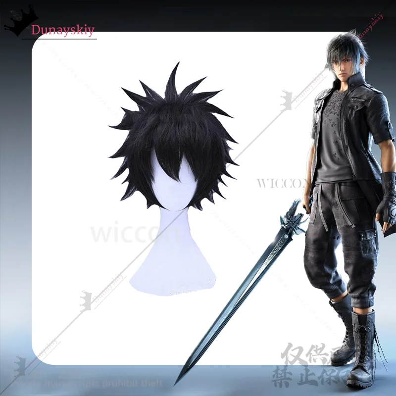 게임 FF 코스프레 Nokutisu Rushisu Cheramu 애니메이션 의상 판타지 고스 펑크 Y2K Jirai Kei 리벳 탑과 반바지 가발 맞춤형