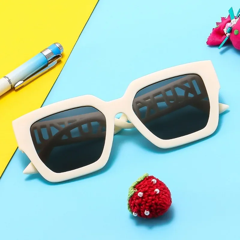 New Children's Large Frame Square Sunglasses Girl Brand Designer Fashion Sun Glasses Outdoor Shading for Boys Eyewear UV400