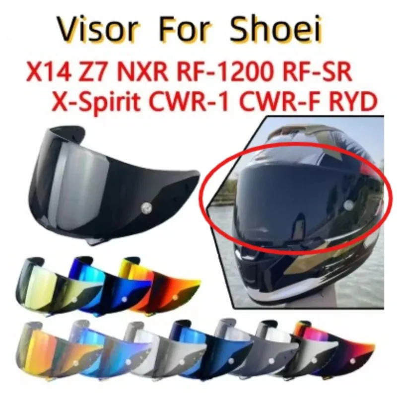 Helmet Visor for SHOEI X14  CWR1 RF1200 Xspirit NXR Motorcycle Shield Lens Face Sunshield Moto Accessories