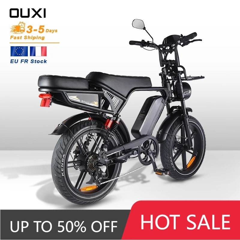 

TTYOUXI European Warehouse Inventory Bike 20 Inch Mountain Bike V8 Super Electric Fat Tire Bike, Adult Electric Bike