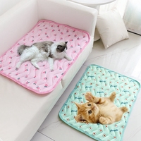 Summer Pet Dog Cooling Mat Breathable Pet Dog Bed Blanket Ice Silk Pad Sofa Kennel For Small Medium Dog.Cat Dog Car Seat Cushion