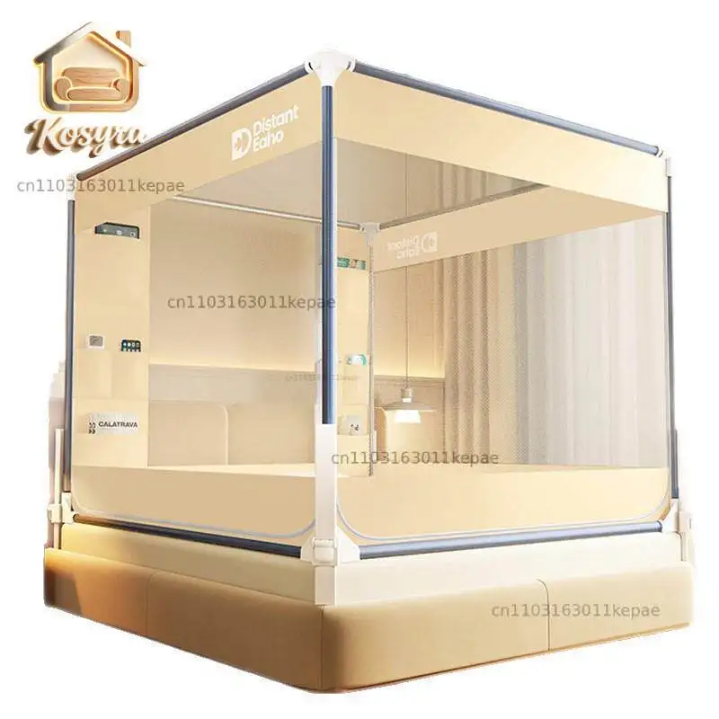 2026 new anti-drop mosquito net to prevent bed falling fence infant children's household bedroom integrated free installation