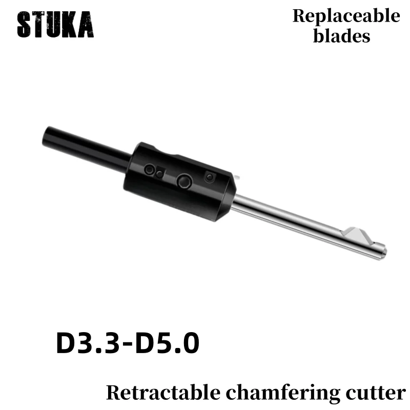 D3.3-5.0 Retractable Chamfering Cutter up and down once Replaceable blades flexible deburring artifact trimming tool