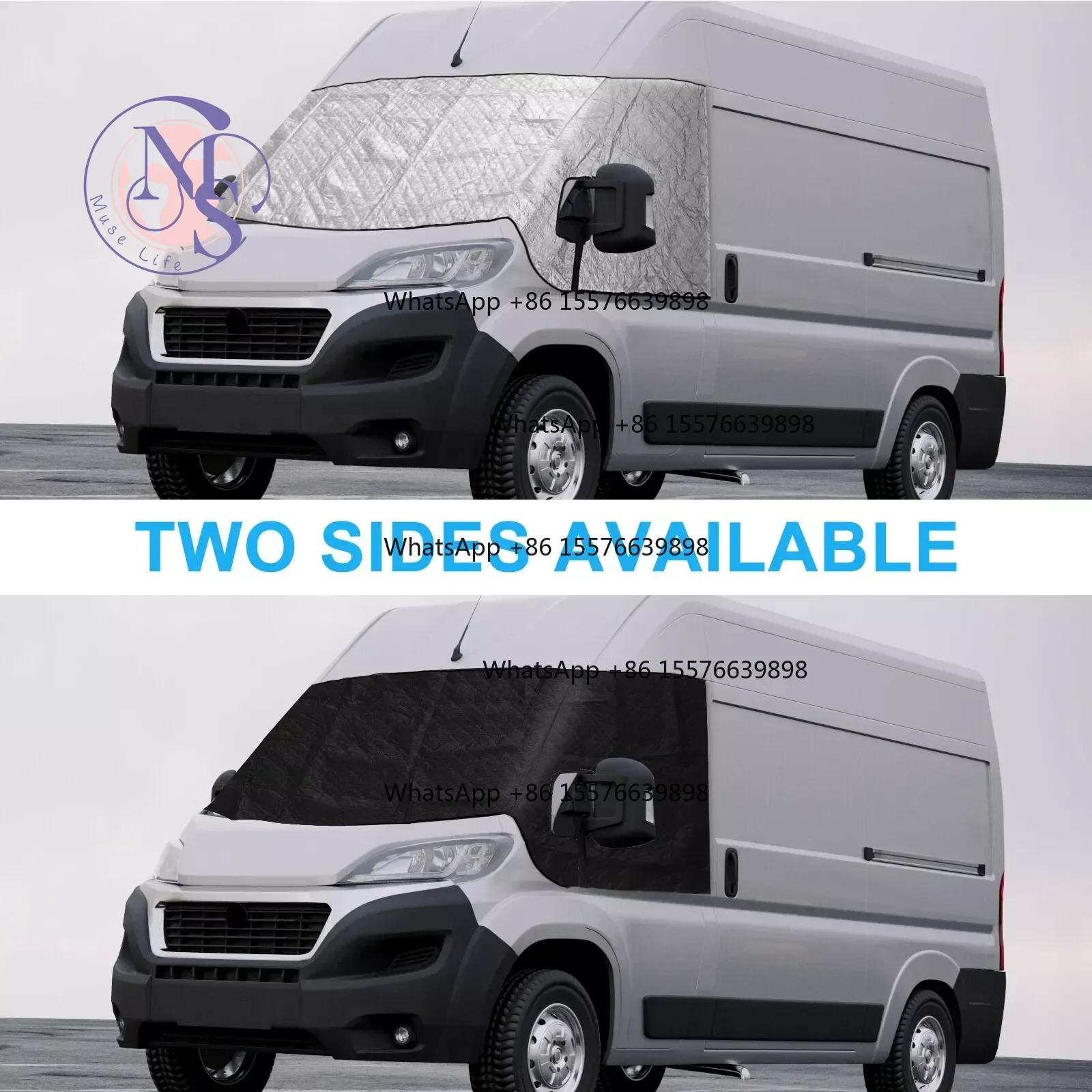 Motorhome Thermal Windscreen Screen Cover Blind, 1Pc RV Accessories