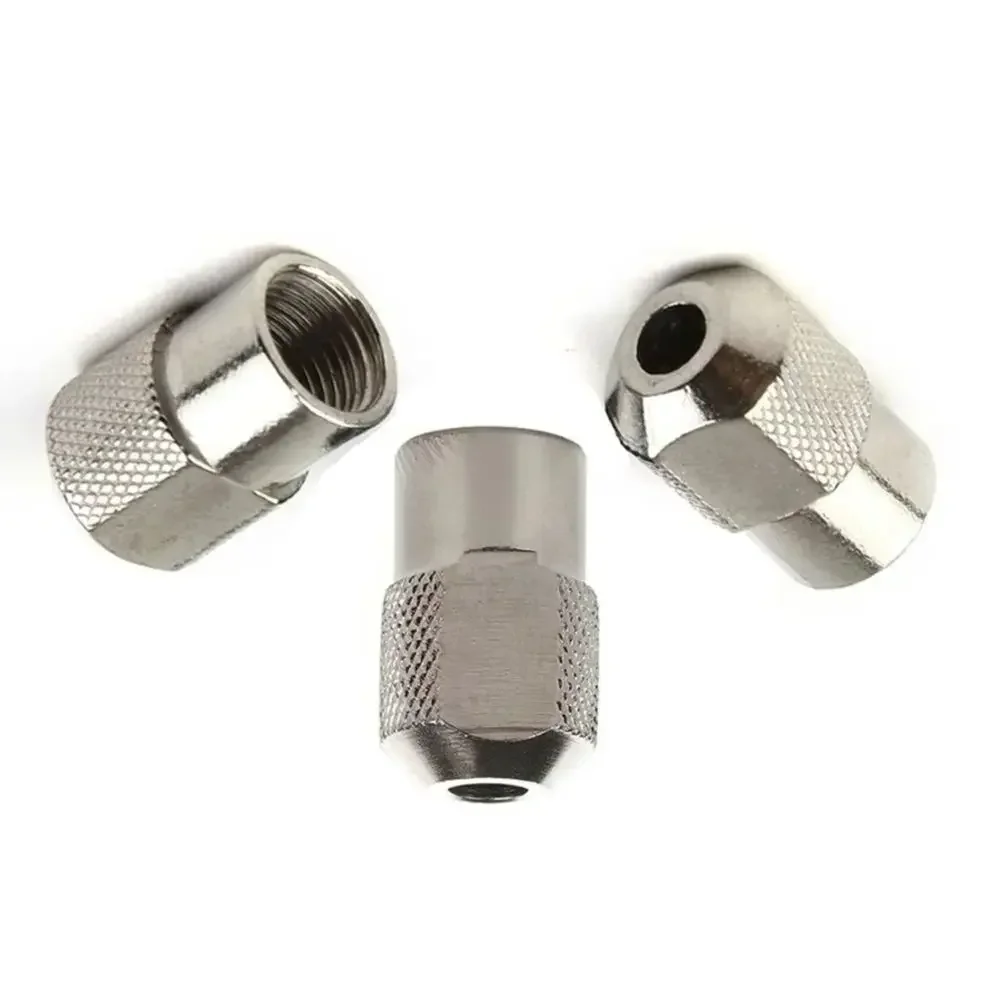 3x  M8x0.75 Thread Fastening Zinc Alloy Chuck Nut Collet Metric Electric Grinder Universal Rotary Power Tool Accessories