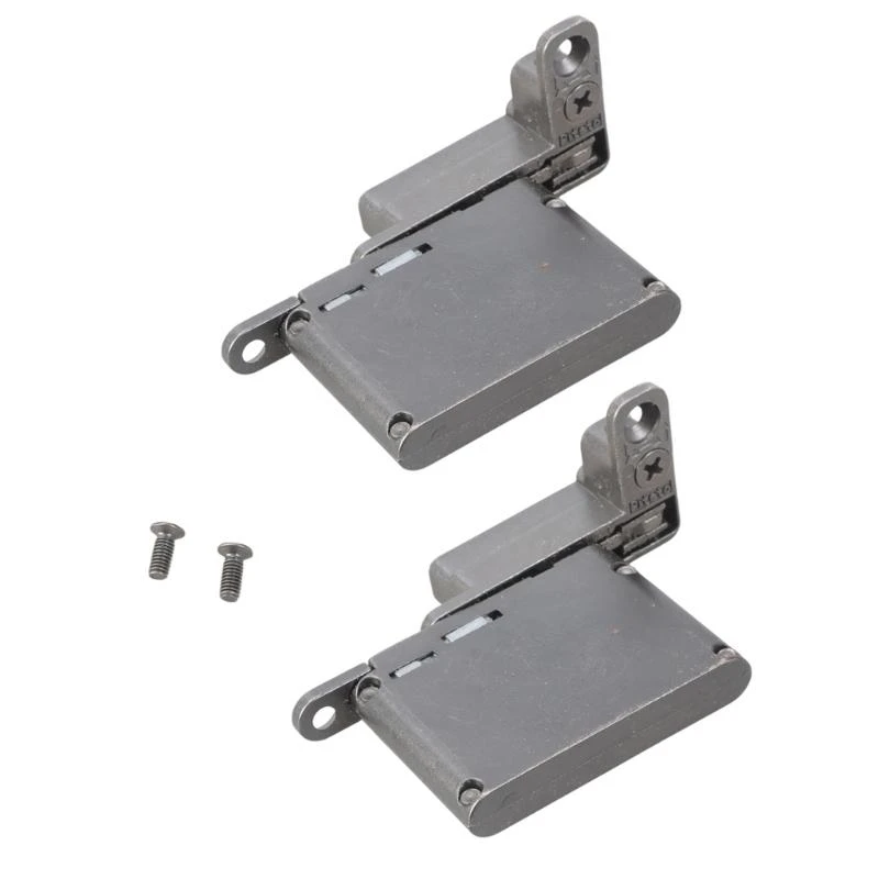 

2Pcs Aluminum Frame Glass Door Hinges Hydraulic Cushion Upper and Lower Hinges Up and Down Shafts Concealed Hinge A2BB