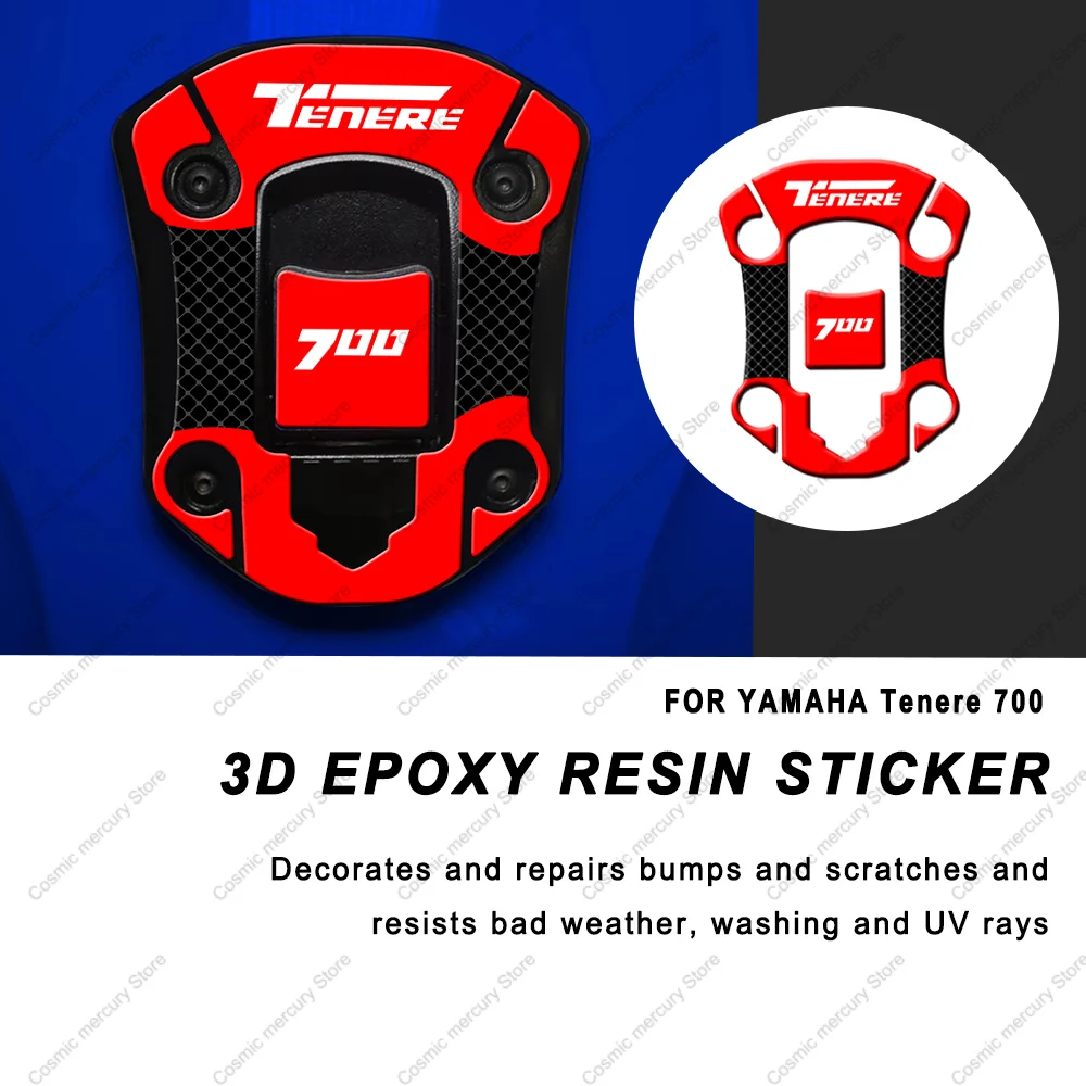 For Yamaha Tenere 700  Motorcycle Accessories Waterproof Sticker 3D Resin Protective Sticker Tank Pad Sticker Kit