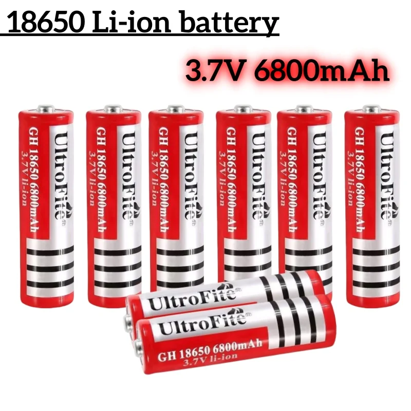 3.7V 6800mAh Rechargeable 18650 Lithium Battery For Led Flashlight Battery Litio Battery