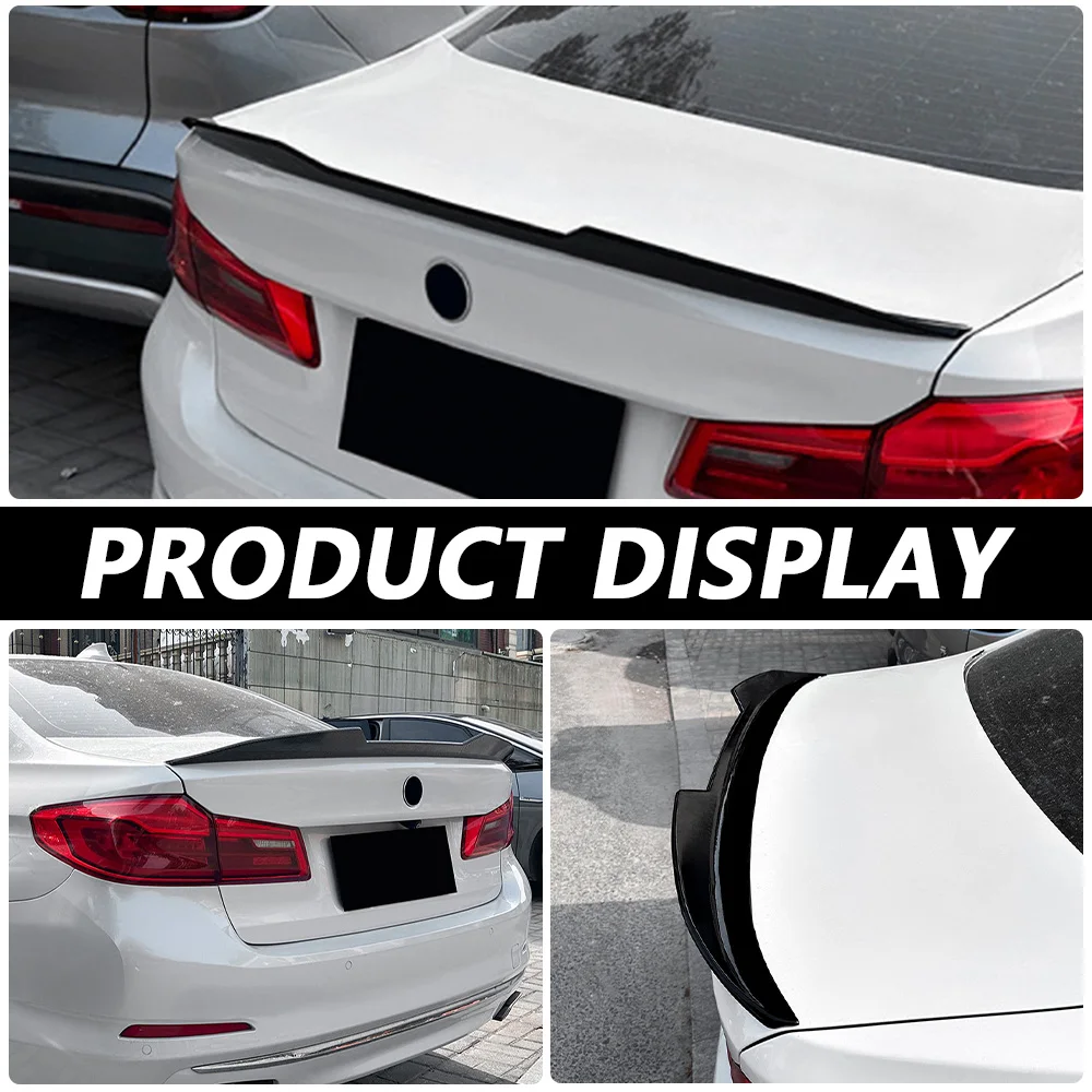 PSM الخلفي سبويلر لسيارات BMW 5 Series G30 2018-2023 لامع أسود الرياضة طقم الجسم غطاء صندوق السيارة الجناح BMW اكسسوارات تحديث السيارة