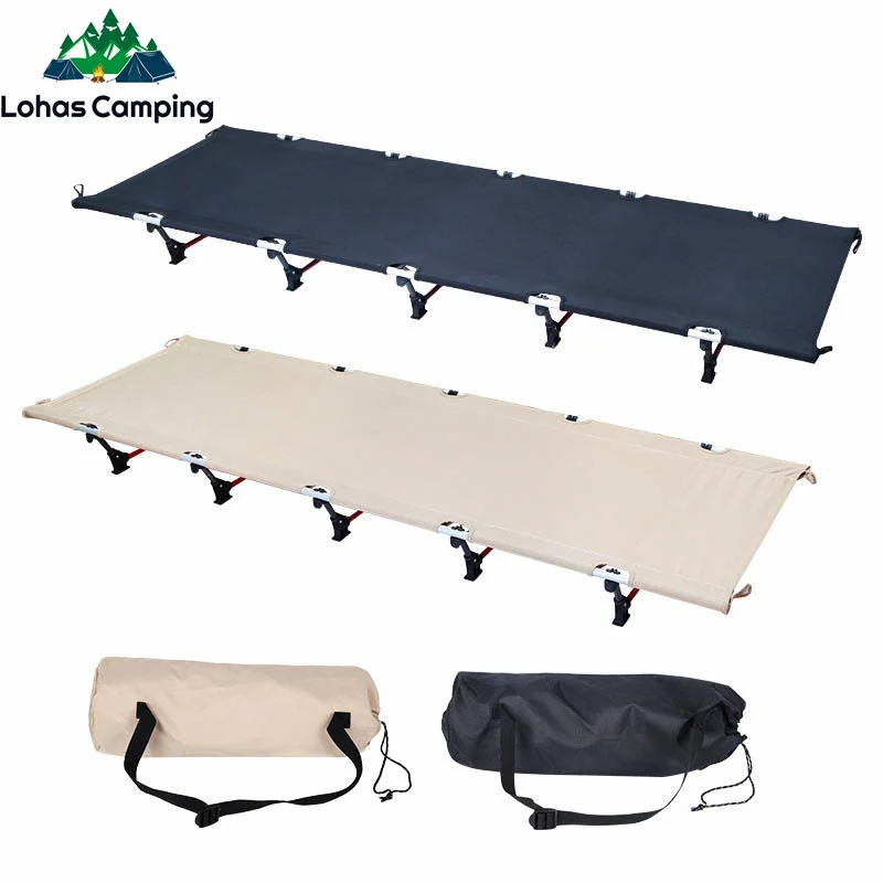 Lohascamping Outdoor Ultralight Folding Camping Bed Portable Folding Bed Backpacking Cot Travel Sleeping Cot Load within 150kg