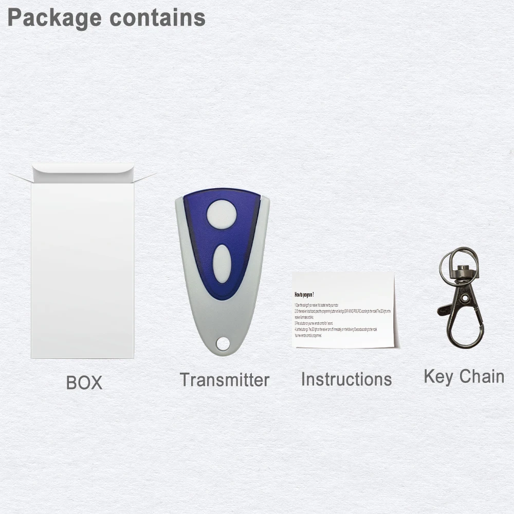 433.92 MHZ Rolling Code Garage Remote Control For NOVOFERM MINI-NOVOTRON 522 502 MAX43-2, 504 MAX43-4 MCHS43-2 MTR43-2