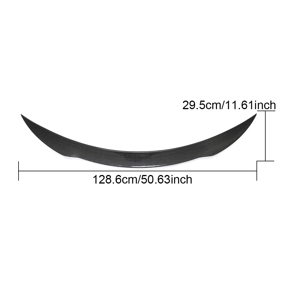 

Factory Carbon Fiber Rear Spoiler Rear Trunk Spoiler for Mercedes-Benz C-Class A205 C43 C63 AMG Convertible 2-Door 2015-2020