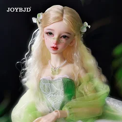 JOYBJD Mumu 1/4 Bjd Puppe Frühling Wald Grün Elf Lebhafte Prinzessin Unregelmäßigkeit Geschichteten Trägerlosen Kleid Ball Jointed Puppe