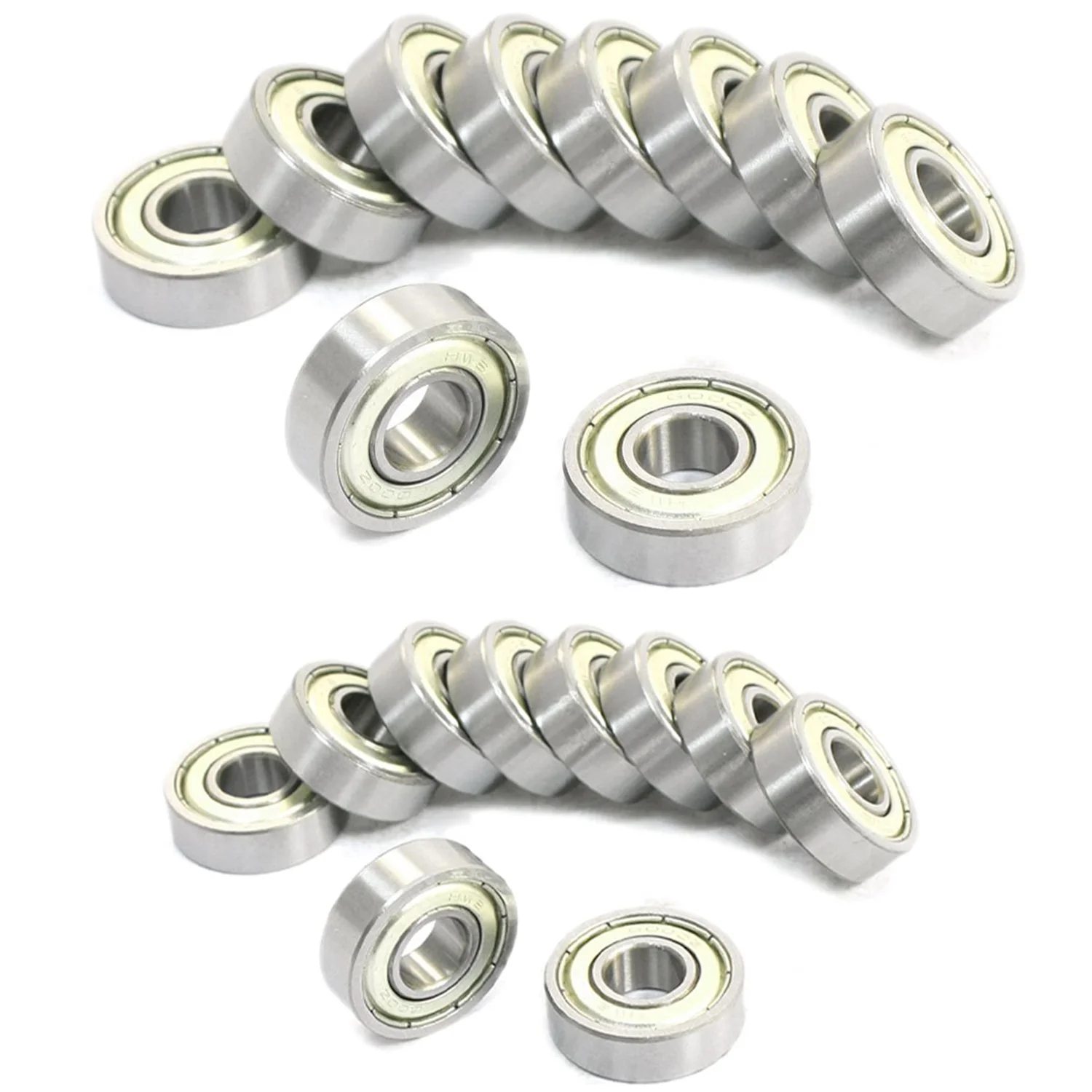 2025 Trend20pcs Sealed Deep Groove Radial Ball Bearings - 10 Pcs 6000Z 10Mm X 26Mm X 8Mm & 10 Pcs 698Z 8Mm X 19Mm X 6Mm