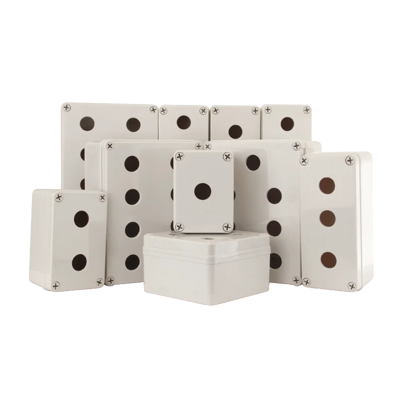 

AG type waterproof button box Switch control box 123 holes industrial switch indicator box Emergency stop button switch box 22mm