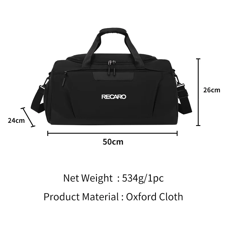 Car Styling Gym Bag Large Capacity Sports Tote Travel Shoulder Backpack For Recaro Racing NAN view 6