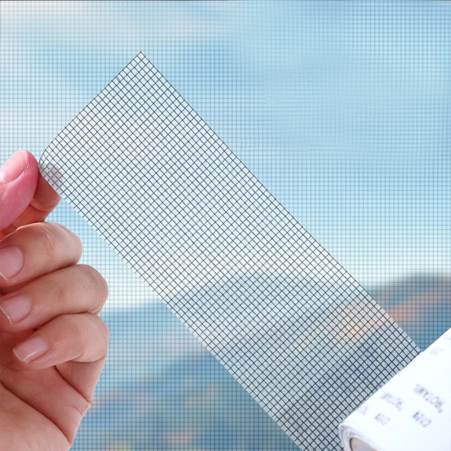 Window screen repair stickers, self-adhesive mesh stickers for door and window screens, and screen repair tape