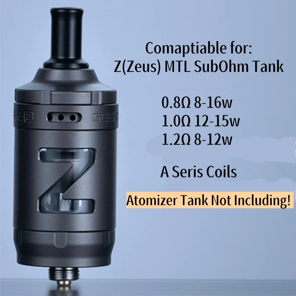 MTL A0.8 A1.0 A1.2 0.8/1/1.2 GeekVape Z(Zeus) MTL Tank 2mL SubOhm Atomizer 8-16W atomizer tank for coils & atomizers - gallery image 4