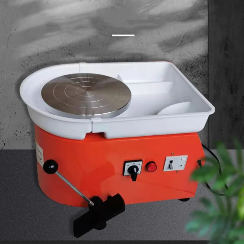 

Electric Pottery Wheel Machine 25CM 350W Turntable DIY Clay Tool Art Craft Forming Machine With Detachable Basin Foot Pedal