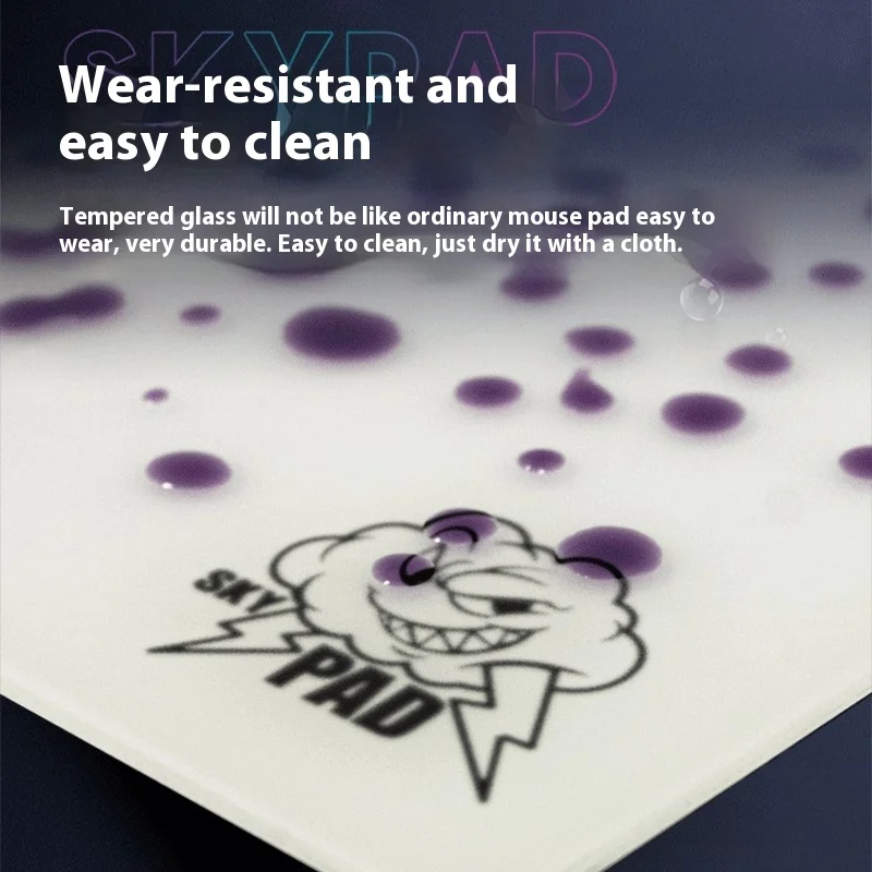 2025 Skypad 3.0 Cloud Glass Esports Gaming Mouse Pad FPS Gaming CSGO Superficie liscia Boost Performance di gioco Scelta professionale