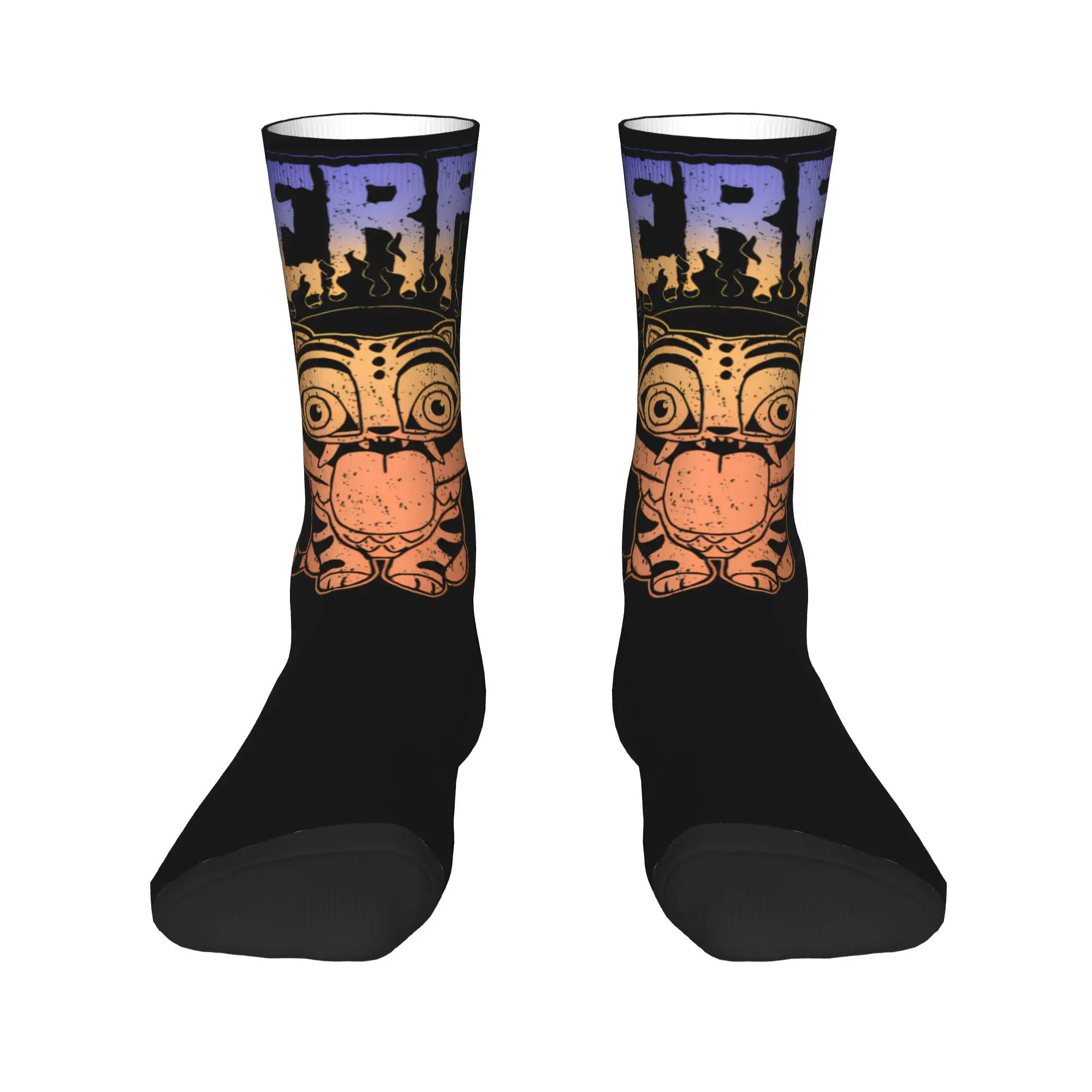 Kpop demônio caçador meias banda de metal gráfico engraçado meias outono anti skid meias femininas ao ar livre meias de alta qualidade