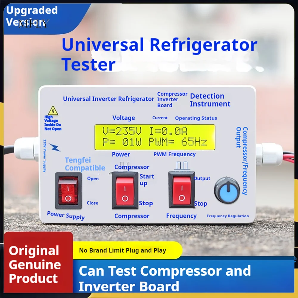 

Universal Inverter Fridge Compressor Tester | Diagnose Control Board & Adjust Frequency for All Models | Repair Kit