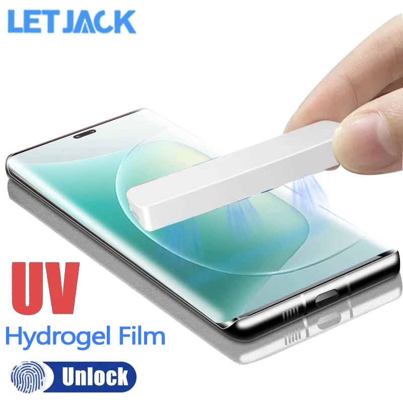 

UV Light Full Curved Hydrogel Film for Honor 300 Ultra 200 100 90 Pro Screen Protector for Magic7 6 5 Lite X9c X9b X9a Soft Film