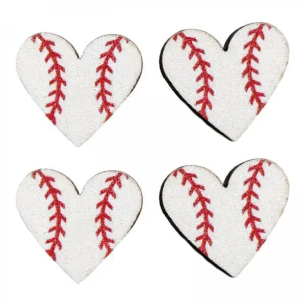 Sports Stud Earrings with Steel Needle Unusual Wooden Jewelry Set for Women Girls Team Support