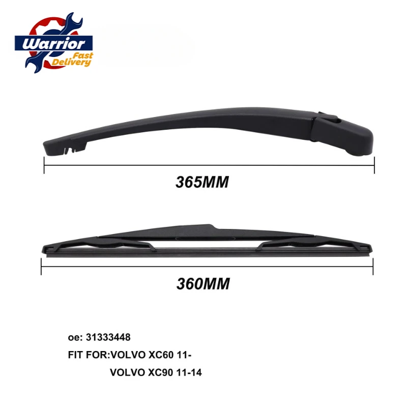 

1set Rear Glass Wiper Arm with Blade Fits for 2011-2014 VOLVO XC90 31333448