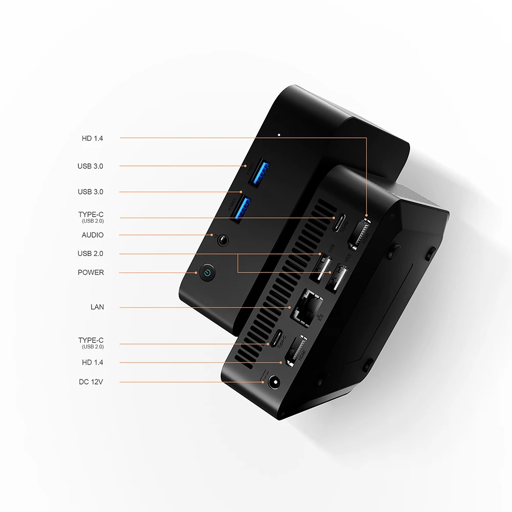 Chatreey  Mini PC T9 N3150  DDR3 WIFI5 Windows 11 Ultra Small Pocket Computer Dual SSD 2K 60Hz RGB Output view 6
