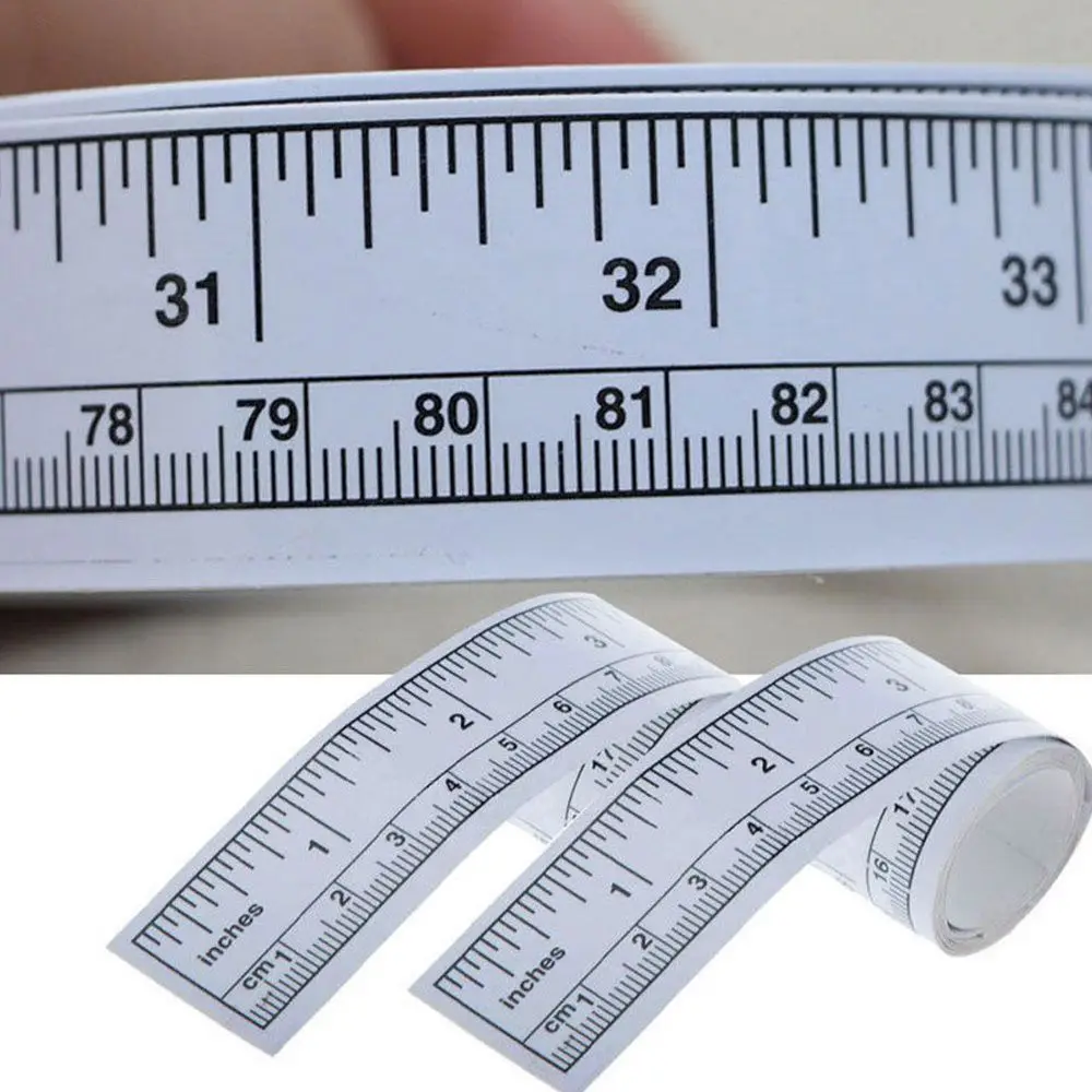 Metric Rulers Sewing Vinyl Machine Silver Ruler Measure Tape Self