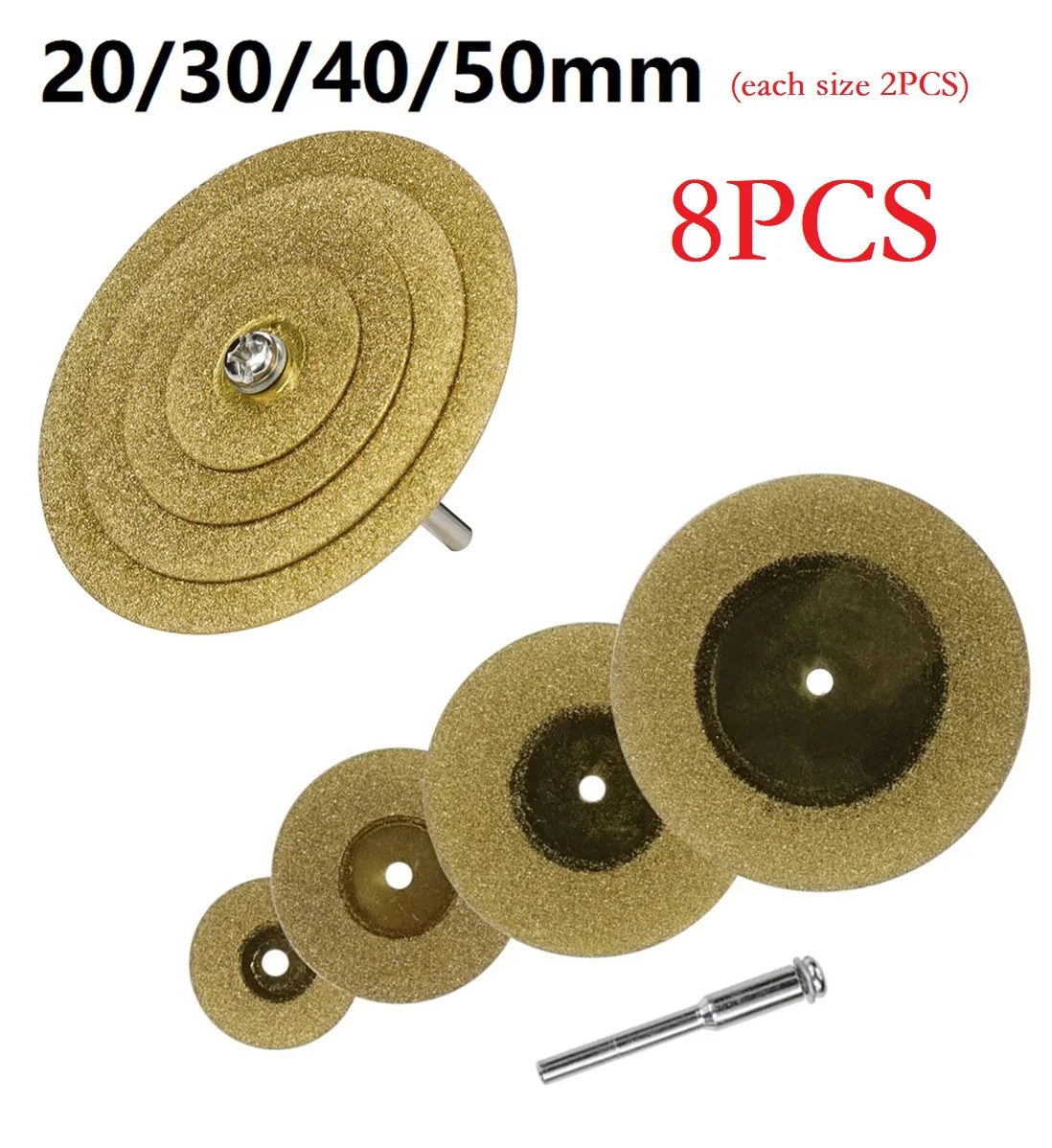 With Mandrels Cutting Discs Circular Saw Blade For Glass Ceramic For Wood Glass Plastic Power Tools New Practical