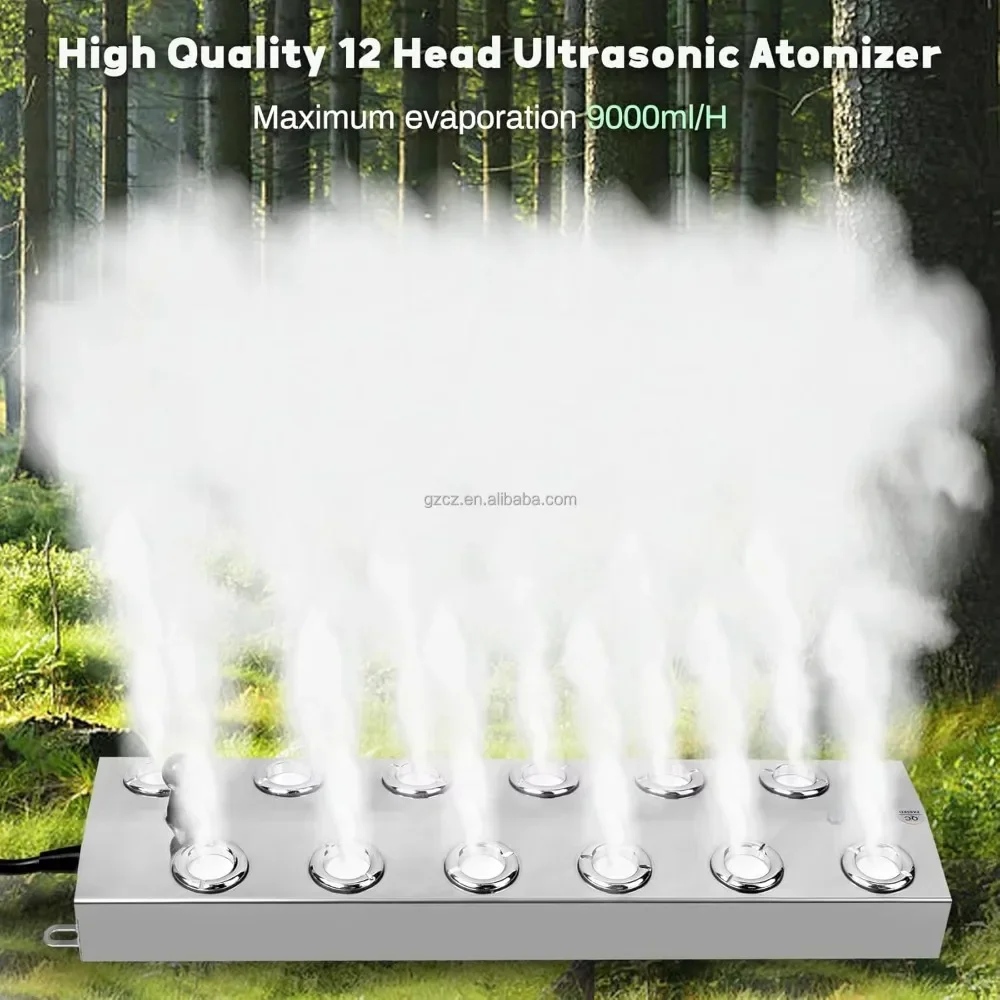 

Ультразвуковой увлажнитель воздуха премиум-класса 12 л для пруда, теплицы, сада, газона, декоративный, для Хэллоуина