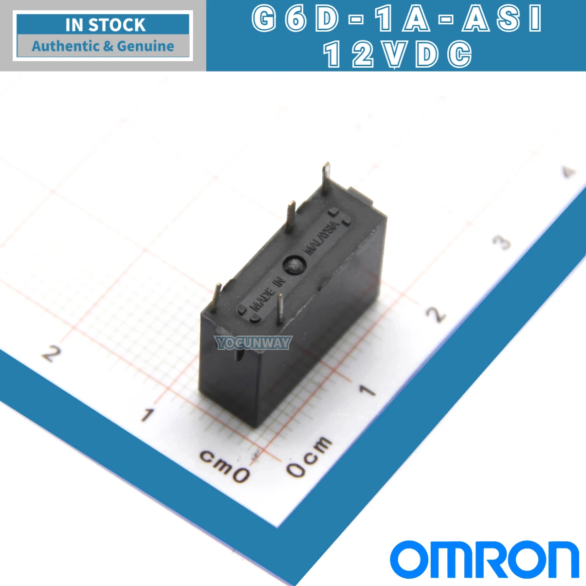 New Authentic Original OMRON PCB Power Relay G6D-1A-ASI-5VDC 24VDC 12VDC DC12V 24V 4pin 5A P6D-04P