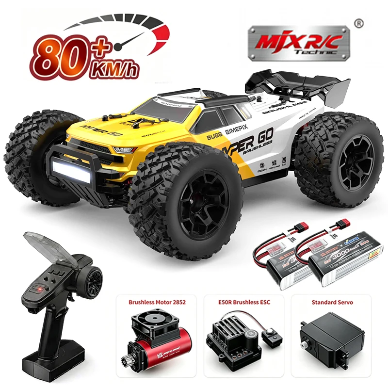 14207PRO 2.4GHz 80KM/H Professional RC Car: Brushless Motor, 1:14 Scale 4WD High-Speed Off-road Climbing Vehicle Wtith LED Light